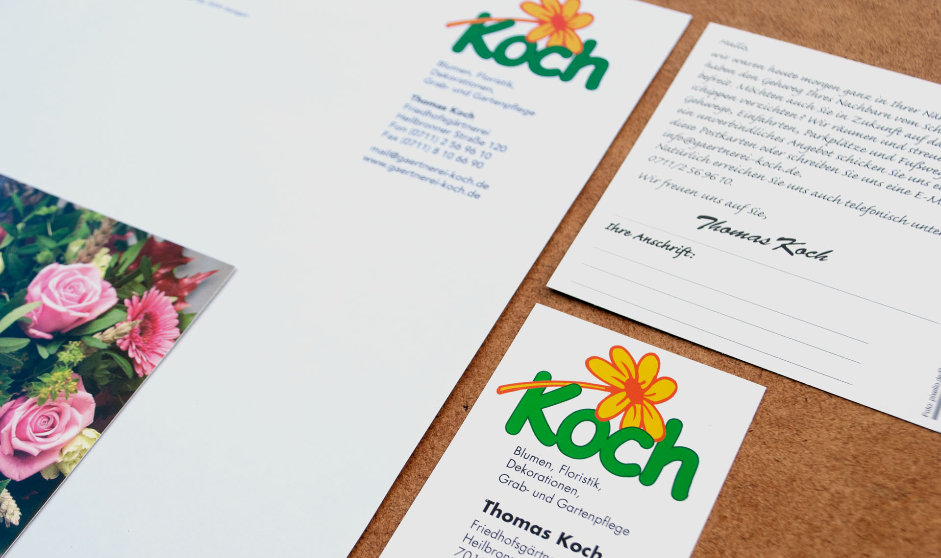 Gärtnerei Koch Geschäftsausstattung Detailansicht