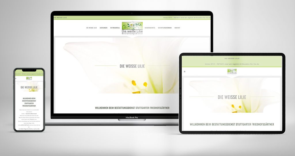 Mockup Website die-weisse-lilie.de