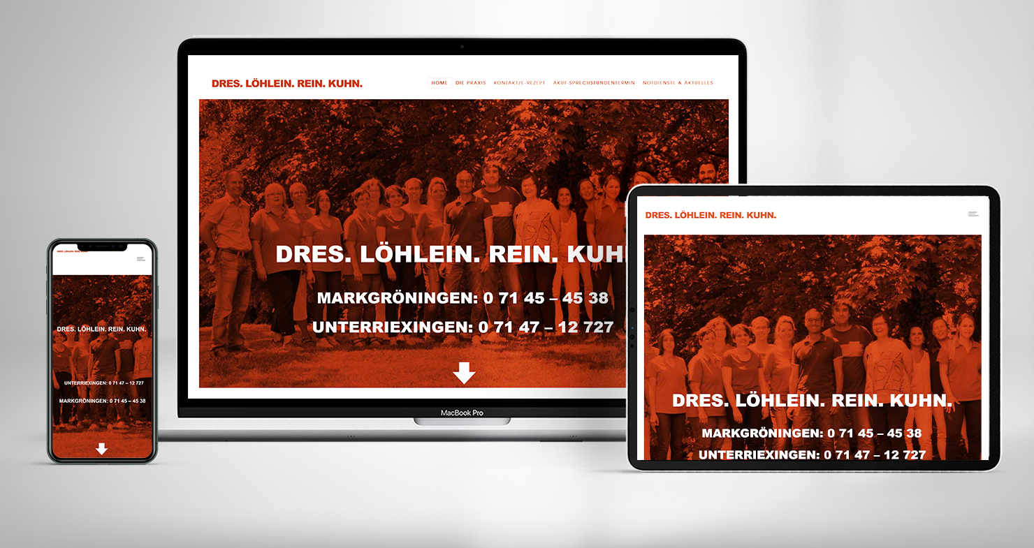 Mockup Website lrk-med.de